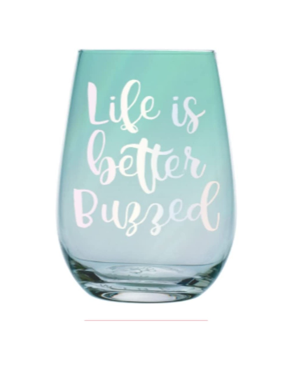 Favors Slant Collections Stemless Wine Glass- 20-Ounce- Buzzed - CN18GM4MQ8N $16.68
