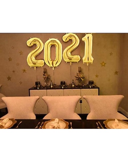 Balloons 40 Inch 2021 Foil Number Balloons for 2021 New Year Eve Festival Party Supplies Graduation Decorations- Digital Ball...
