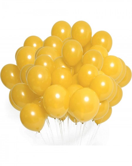 Balloons Party Premium Quality Balloon- 50-Pack- 12 Inches Solid Metallic Color- 100% Biodegradable Latex Balloons- Gold - Go...