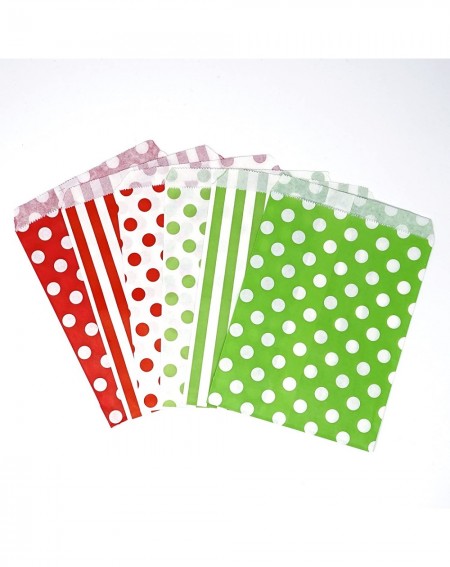 Favors Food Safe Biodegradable Paper Candy Favor & Treat Bags for All Parties - 48 Count Assorted- 7x5 Size (Red- Green) - Re...