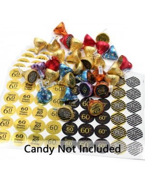 Party Favors 60th Birthday Party Favor Labels-Gold and Black (270 Stickers) - CP18W67UOIQ $9.86