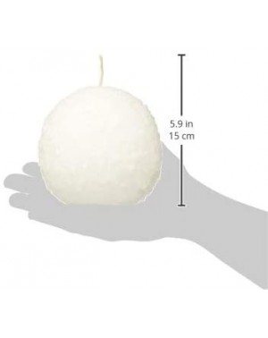 Candles 82-SB-120 Lg Snowball Candle-5" D- 5 inches D- White - C418H6M0I35 $33.58