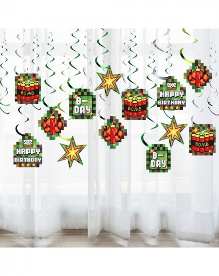 Party Favors 39 Pixel Birthday Party Decoration Pixelating Party Swirls for Pixelated Party Ceiling Decorations- Video Game P...