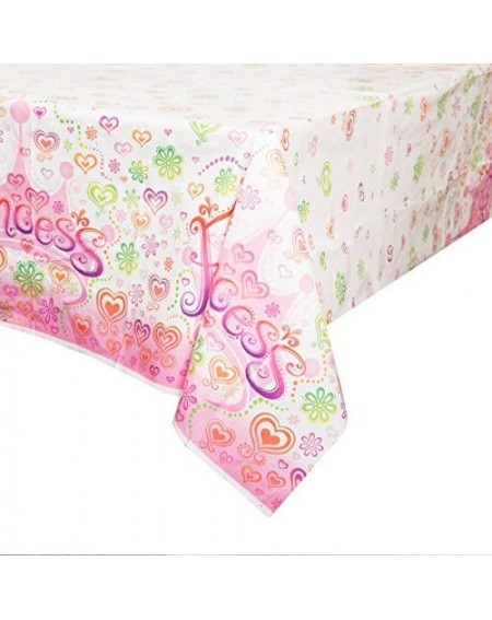 Tablecovers Diva Princess Plastic Tablecloth- 84" x 54 - CE116PNVYB7 $9.27
