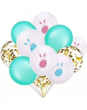 Balloons 15pcs Easter/Birthday/Spring Party Decorated Balloons Set- Rabbit Bunny eggs Latex Balloons for Baby Shower/Easter P...