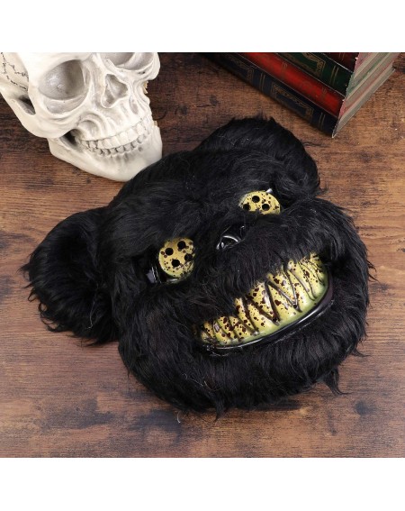 Party Favors Bloody Bear Mask Halloween Cosplay Costume Prop Dress-up Accessory for Masquerade Party Performance - Black - CL...