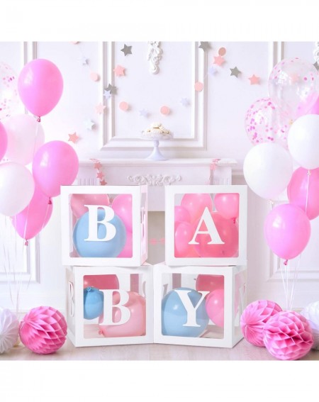Balloons Baby Box- Baby Shower Decorations for Baby Shower Boxes- 20 Pieces Blocks Decorations For Gender Reveal Party- Perfe...