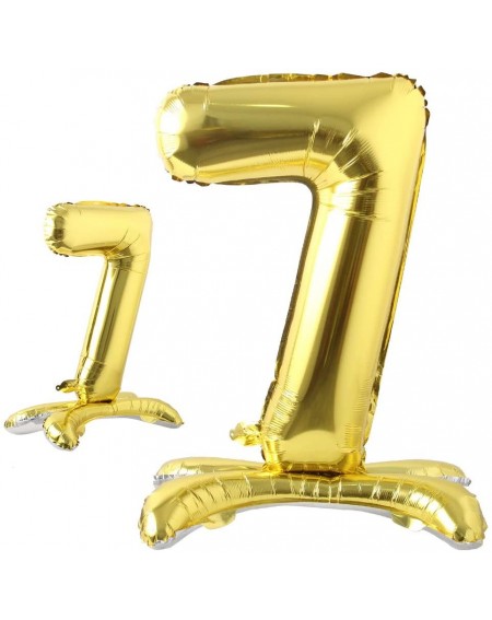 Balloons Self Standing 32 Inch Number Balloons Foil Ballon Gold Digit Ball Wedding Birthday Party Decoration Baby Shower Supp...