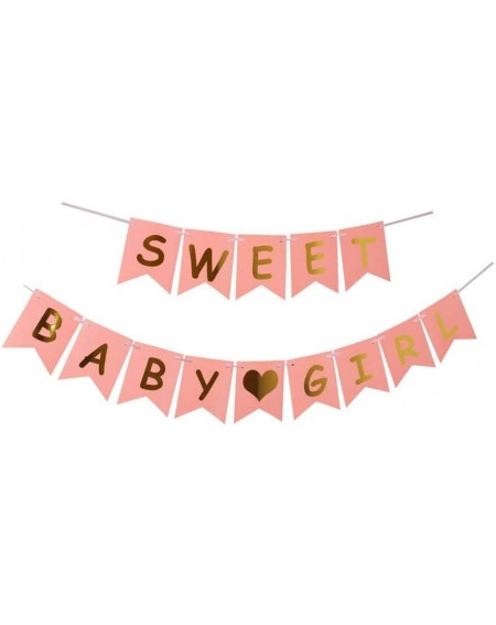 Banners & Garlands Sweet Baby Girl Party Banner-Baby Shower Decorations for Girl-Baby Party Suppliesr Gifts with Pink Shower ...