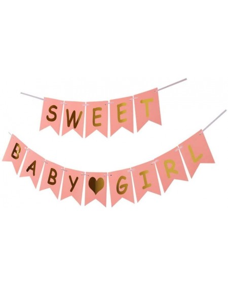 Banners & Garlands Sweet Baby Girl Party Banner-Baby Shower Decorations for Girl-Baby Party Suppliesr Gifts with Pink Shower ...