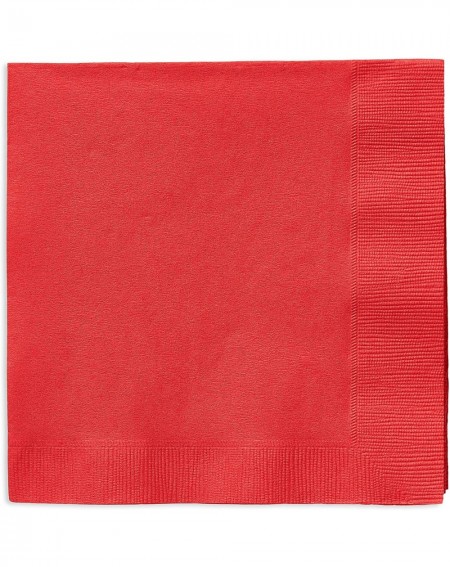 Party Tableware Lunch Napkins (50 Count)- Bright Red - CR12FK5W41T $22.61