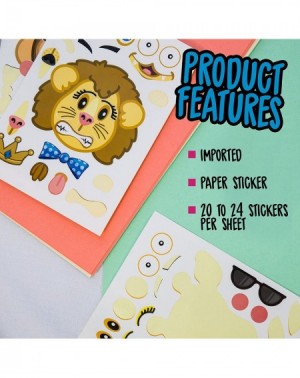 Party Favors 24 Make-A-Zoo Animal Sticker Sheets - Great Zoo And Safari Theme Birthday Party Favors - Fun Craft Project For C...