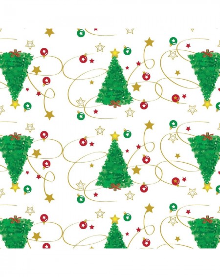 Tablecovers Heavy Duty Printed Plastic Table Cover Available in 44 Colors- 54" x 108"- Christmas - Christmas - CQ11DGD8CMN $1...