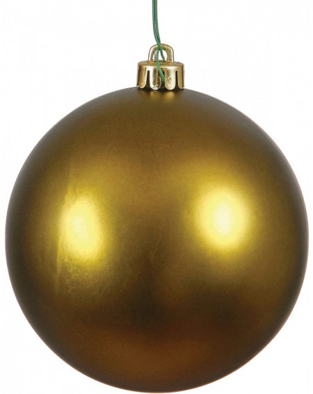 Ornaments Matte Ball UV Drilled Cap- 12"- Olive - Olive - CA1273FMKT5 $43.81