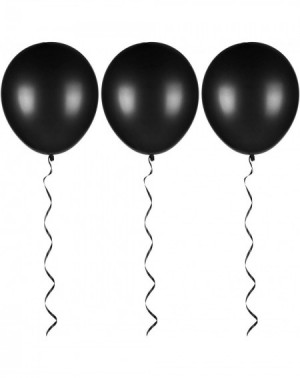 Balloons 100 Pack Black Balloons- 12inches Premium Helium Quality Black Balloons Black Shiny Latex Balloons - Black - CU19D3I...