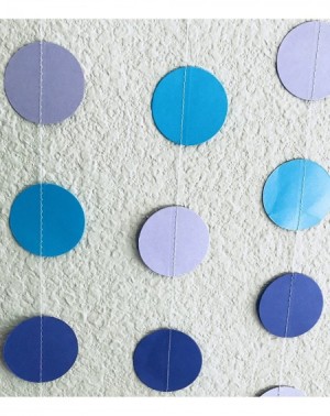 Banners & Garlands Circular Dots Hangings Set (5- Purple- Blue- and Lavender Polka Dots Hangings) - Purple- Blue- and Lavende...
