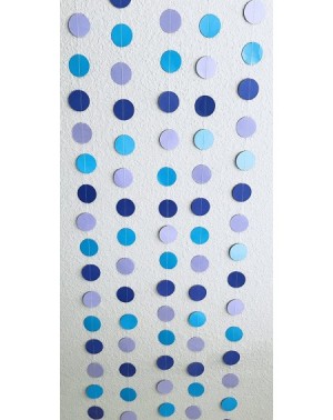 Banners & Garlands Circular Dots Hangings Set (5- Purple- Blue- and Lavender Polka Dots Hangings) - Purple- Blue- and Lavende...