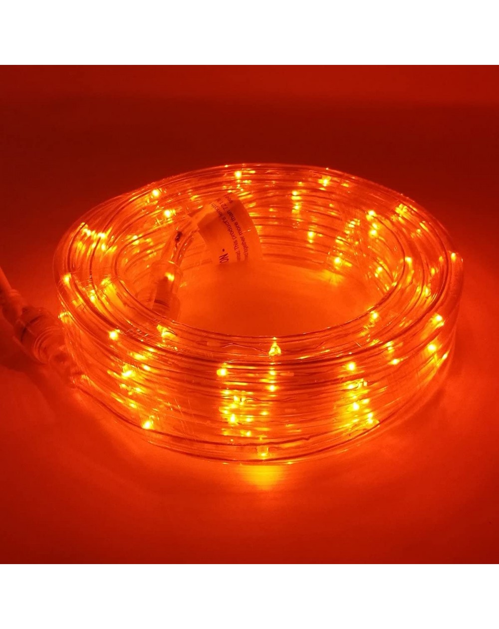 Outdoor String Lights UL Certified 16 Feet 80 LED Clear Rope Tube Lights Indoor Outdoor Waterproof IP65 Holiday Christmas Par...