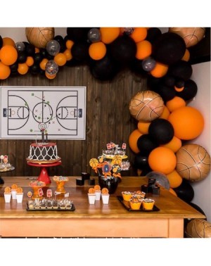 Balloons Basketball Party Supplies Kit-Basketball Foil Balloons-Latex Balloons-Fingers Basketballs Paper Confetti for Boys Sp...