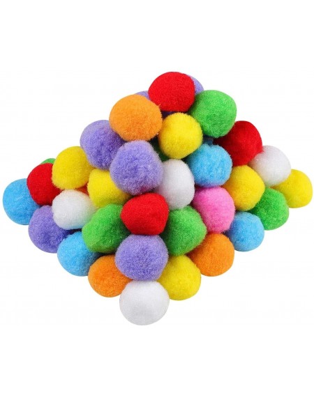 Tissue Pom Poms 1.5 Inch Assorted Pom Poms for DIY Creative Crafts Decorations- Assorted Colors (100 Pack) - 100 Pack - CS18Q...