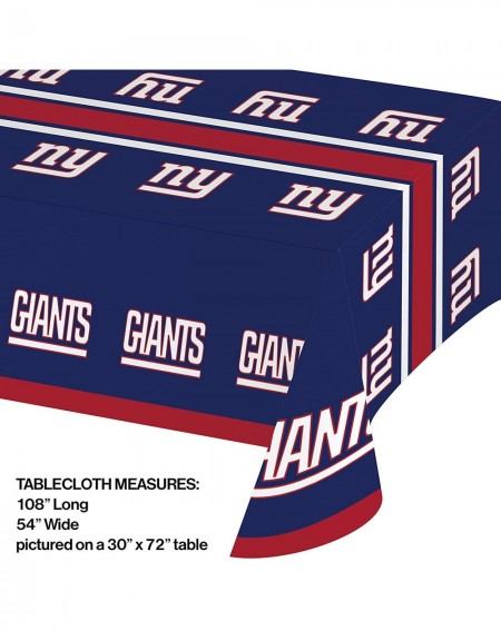 Tablecovers New York Giants Plastic Tablecloths- 3 ct - C318NRCK7UZ $29.70