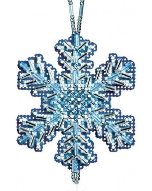 Ornaments Ice Crystal Beaded Counted Cross Stitch Ornament Kit 2012 Snow Crystals MH162306 - CK119D9PB91 $14.05