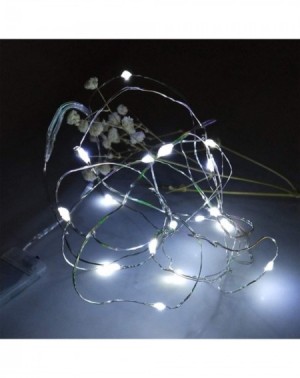 Indoor String Lights 100LEDs 32.8ft Copper Wire String Lights- Battery Operated Flexible Timer Fairy Christmas Lights with Re...