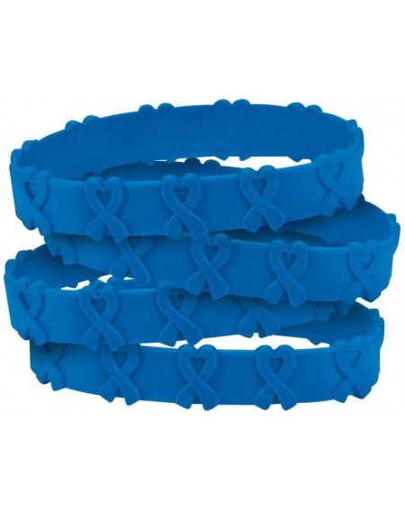 Favors 24 Blue Awareness Pop-Out Bracelets - Colon and/or Colorectal Cancer- Child Abuse- Respiratory Disease - CZ1261K75YD $...