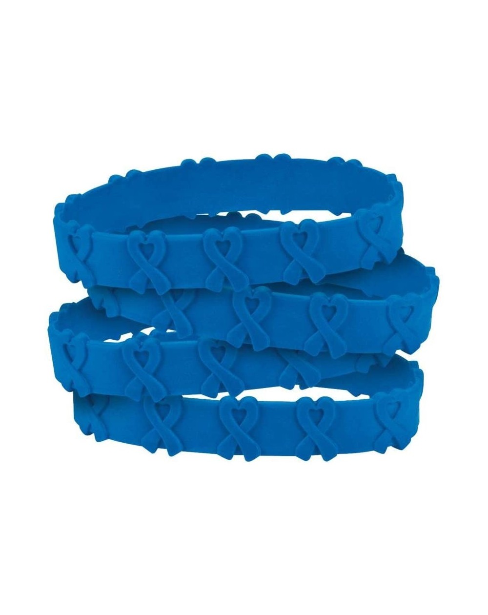 Favors 24 Blue Awareness Pop-Out Bracelets - Colon and/or Colorectal Cancer- Child Abuse- Respiratory Disease - CZ1261K75YD $...