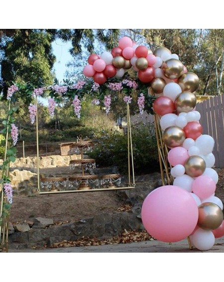Balloons Rose Gold Confetti Macaron Pink White Balloons- 12 inch 60 pcs Rose Gold Party Balloons for Birthday Wedding Anniver...