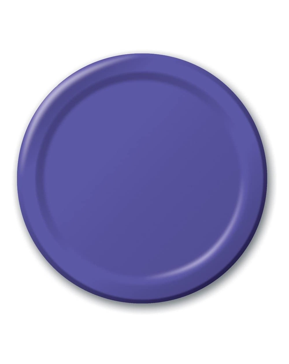 Tableware Touch of Color 24 Count Paper Banquet Plates- Purple - Purple - CH1129BKFEV $14.22