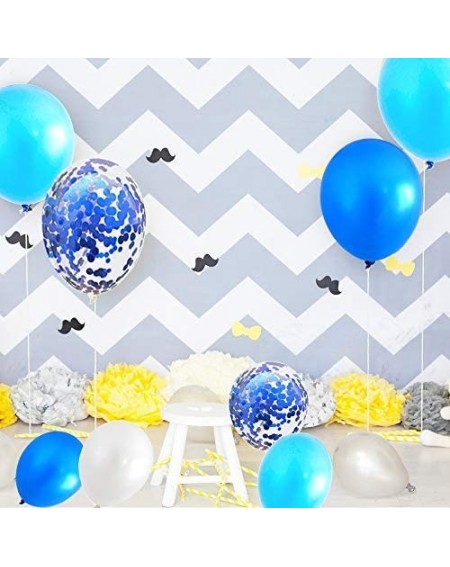 Balloons 40PCS Blue Gradient Balloons 12 inch Confetti Balloons & Latex Balloons for Wedding Baby Shower Birthday Carnival Pa...