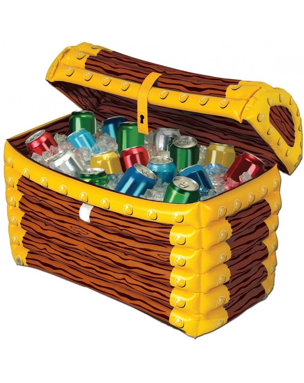Tableware Inflatable Treasure Chest Cooler (holds apprx 48 12-Oz cans) Party Accessory (1 count) (1/Pkg) - CK113WGCYUP $27.65