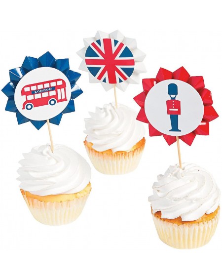 Party Tableware Royal Baby Shower Cupcake Picks for Baby - Party Supplies - Serveware & Barware - Picks & Stirrers & Parasols...