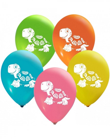Balloons Turtle Balloons - 12 Inch Latex - 2 Sided Print (16 Count) for Birthday Parties or Any Other Event Use - Fill with A...