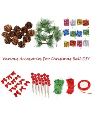 Ornaments Fillable Ornament Ball- Clear Transparent Ball & Plastic DIY Bauble Ball for Home/Wedding/Party/Tree/Craft/Christma...