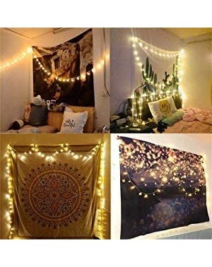 Outdoor String Lights Christmas Light 66Ft 200LEDs Waterproof Copper Wire Starry String Fairy Lights Bendable and Flexible Pe...