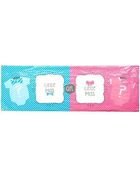 Banners & Garlands Baby Shower/Gender Reveal Party Banner Bow Or Bowtie - CQ11J8GGD19 $19.33