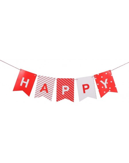 Banners & Garlands Pennant Banner for Birthday Party Birthday Banner Pennant Happy Birthday Flags for Party -Red(13Pcs) - CT1...