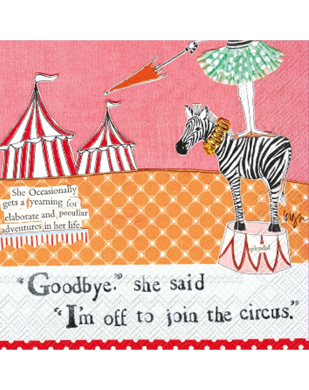 Tableware 20 Count Circus Paper Cocktail Napkins - CU12DQ3LCBZ $24.59