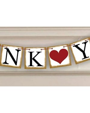 Banners & Garlands THANK YOU Vintage Wedding Bunting Banner Photo Booth Props Garland Bridal Show Wedding Decoration (white00...