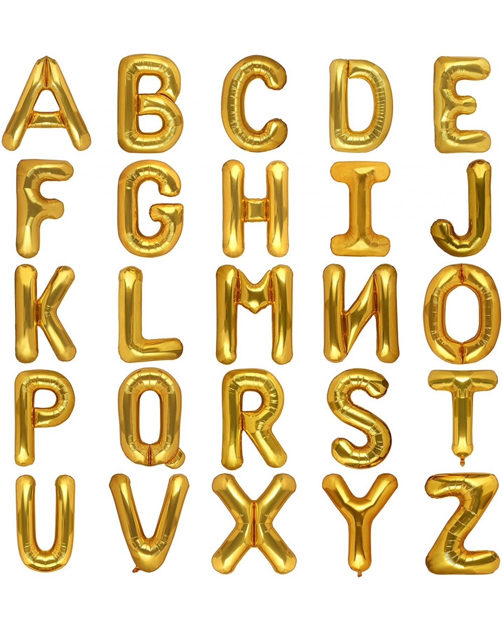 Balloons 40 Inch Giant Gold Letter Q Balloon Birthday Party Decorations Mylar Foil Big Alphabet Large Helium Balloon - Letter...