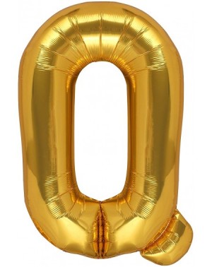 Balloons 40 Inch Giant Gold Letter Q Balloon Birthday Party Decorations Mylar Foil Big Alphabet Large Helium Balloon - Letter...