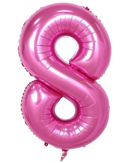 Balloons 40-inch Foil Balloons Number 18 Balloons for Birthday Anniversary Decoration (Pink) - C4182GD7Z22 $9.98