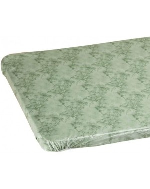 Tablecovers Marble Vinyl Elasticized Banquet Table Cover - Green - CH18Y48TNXM $19.41