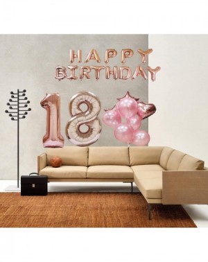 Balloons Rose Gold Number 18 Balloons with Metal Color Balloons Set-18th Birthday Decorations Party Supplies Balloon.18th Ann...