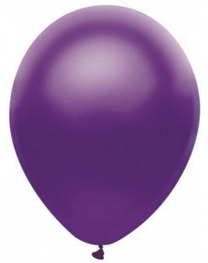 Balloons 58598 Made in the USA Metallic 12-Inch Latex Balloons- 100-Count- Satin Purple - Satin Purple - CM17Z26R7I5 $16.16