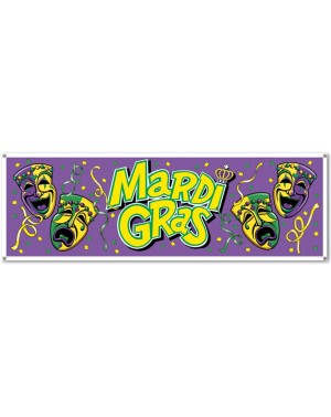 Banners & Garlands Mardi Gras Sign Banner Party Accessory (1 count) (1/Pkg) - CP111OCLIU1 $17.78