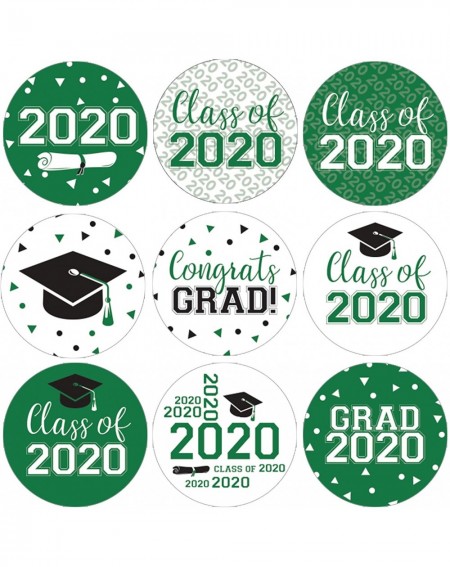 Favors Class of 2020 Graduation Party Favor Labels - 180 Stickers (Green) - Green - CD18M5Y8D2L $21.00