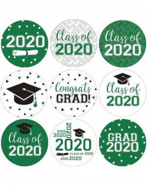 Favors Class of 2020 Graduation Party Favor Labels - 180 Stickers (Green) - Green - CD18M5Y8D2L $10.11